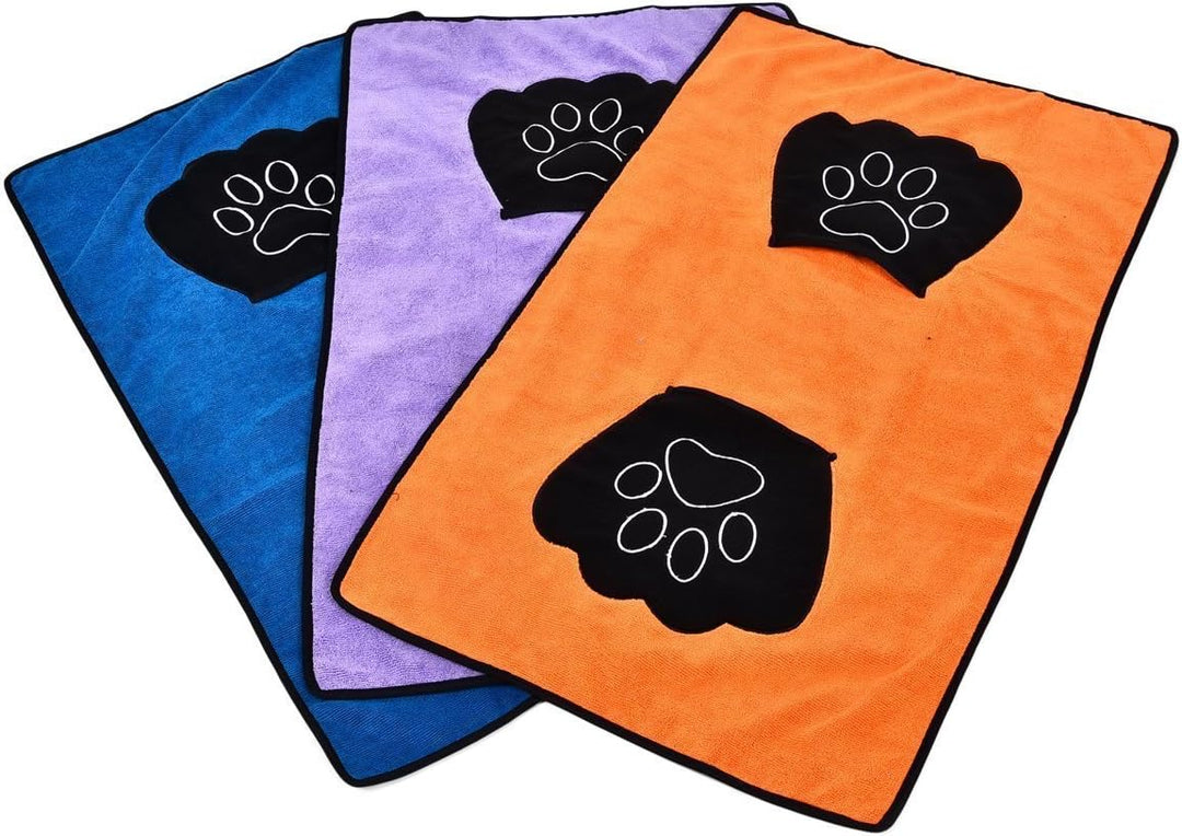 Sporty Mikrofaser Handtuch für Katzen und Hunde Towel in 3 Farben saugfähig (Blau), Blau