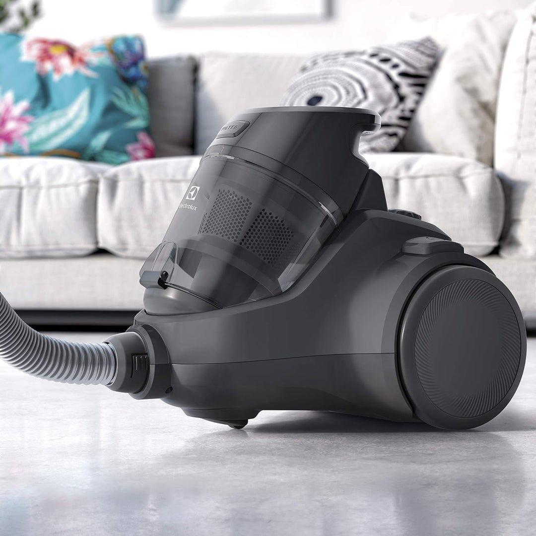 Electrolux Ec41-4T Ease C4 beutelloser Staubsauger, 750 W, 80 Dezibel, Stahl, Schwarz, 1,8 Liter