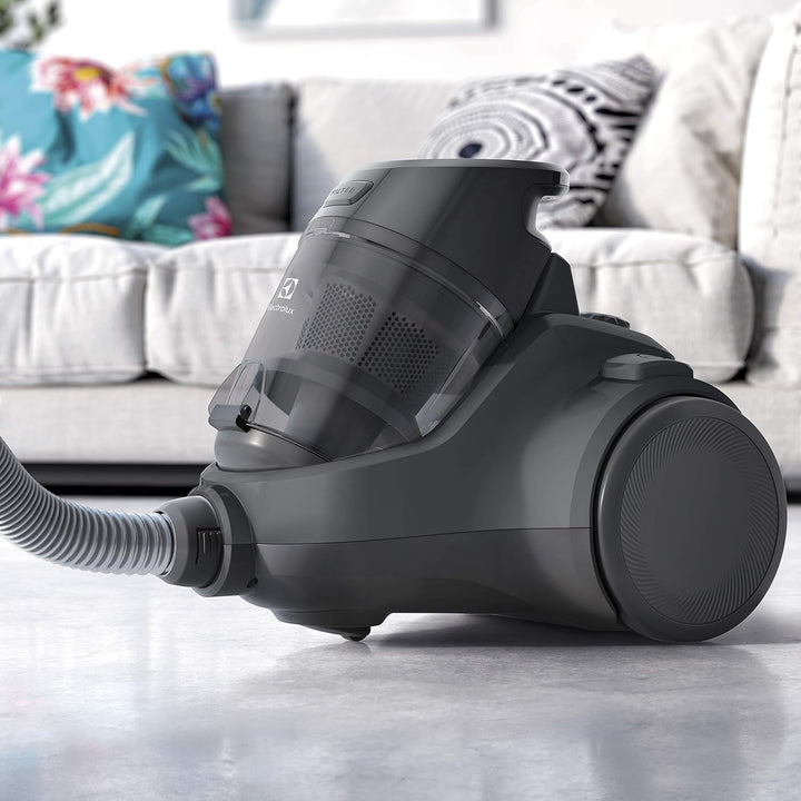 Electrolux Ec41-4T Ease C4 beutelloser Staubsauger, 750 W, 80 Dezibel, Stahl, Schwarz, 1,8 Liter