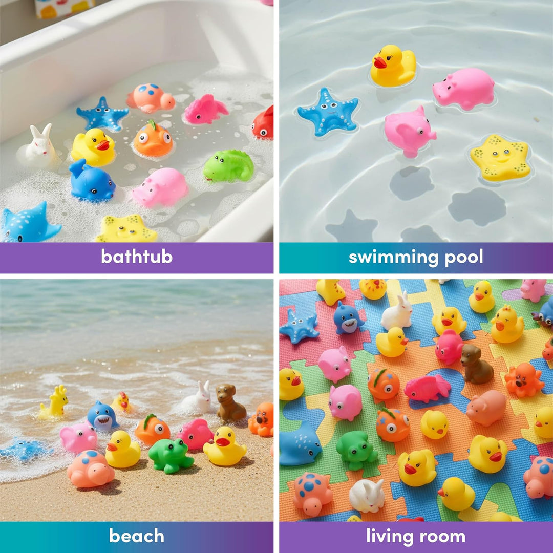 THE TWIDDLERS 30 Stück Wasserspritztiere Badespielzeug für Babys & Kleinkinder - BPA-frei