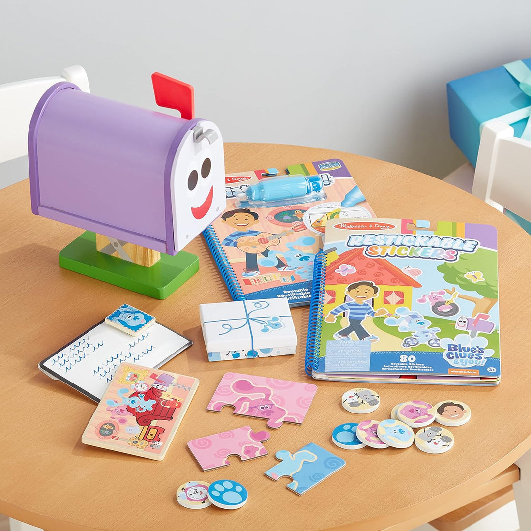 Melissa & Doug | Blue's Clues & You | Briefkasten-Spielset aus Holz | 27 Teile