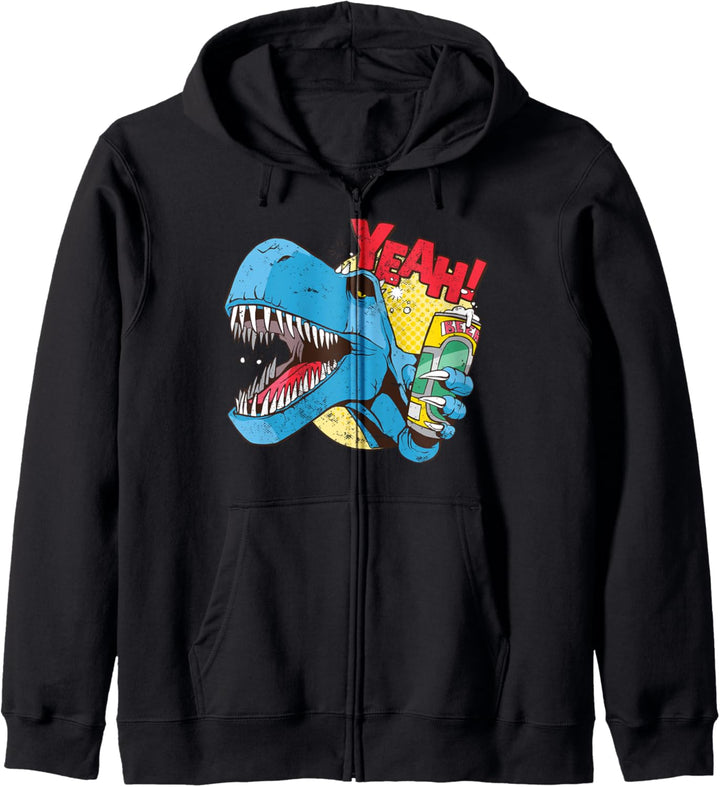 Betrunkener Dino Kapuzenjacke