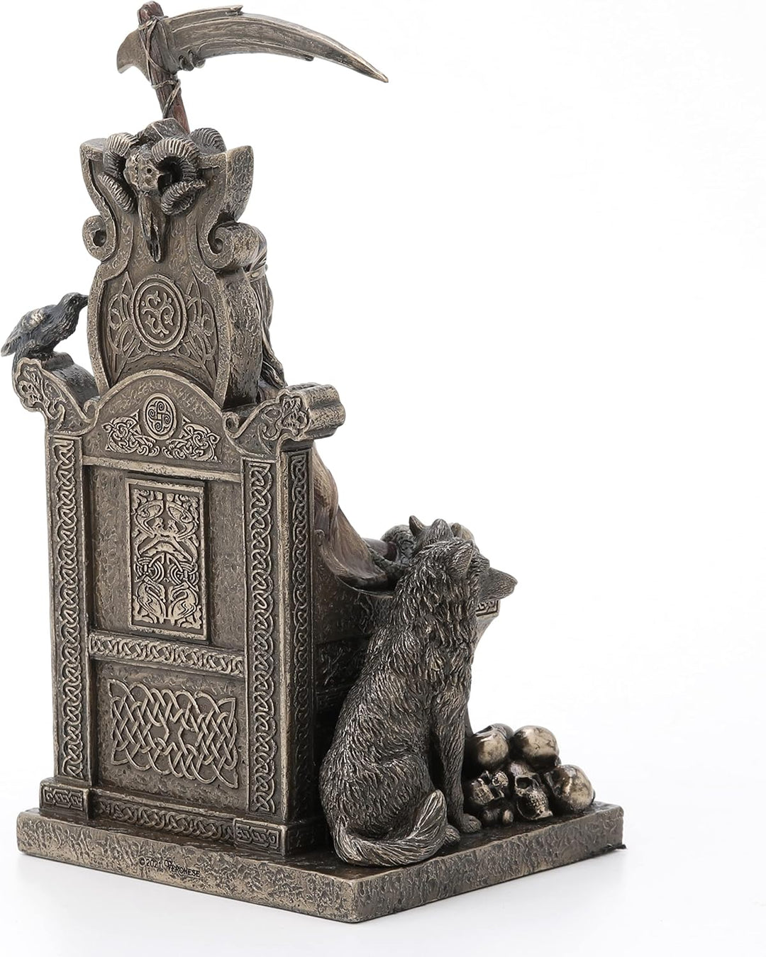 Veronese Design Skulptur Hel, die nordische Göttin von Helheim, Kaltgussharz, Antik-Bronze-Finish, S