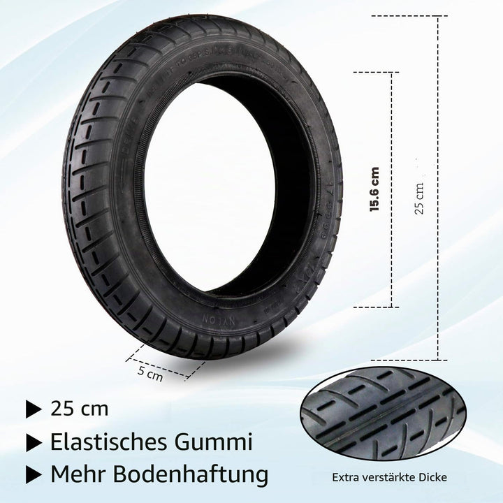 Kit Raifen Wanda 10 Zoll Kompatibel für Xiaomi M365, 1S, Essential, Pro und Pro2, Ersatz für Elektro