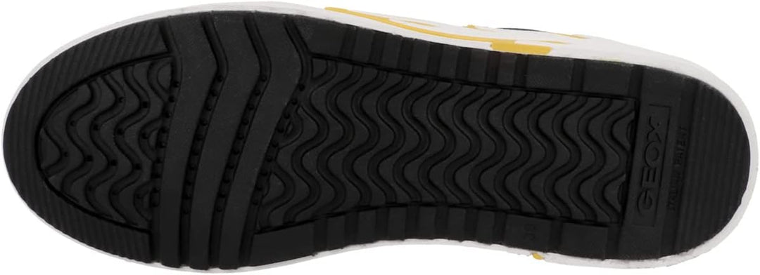 Geox Jungen J Alphabeet Boy Sneaker 33 EU Navy Yellow, 33 EU Navy Yellow