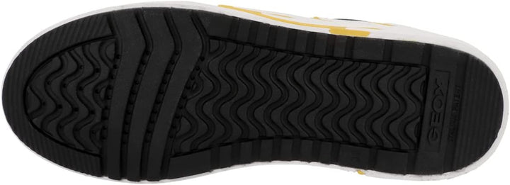 Geox Jungen J Alphabeet Boy Sneaker 33 EU Navy Yellow, 33 EU Navy Yellow