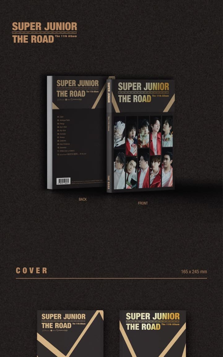 SUPER JUNIOR THE ROAD 11th Album CD+Photocover+Photobook+Postcard+Photocard+Tracking