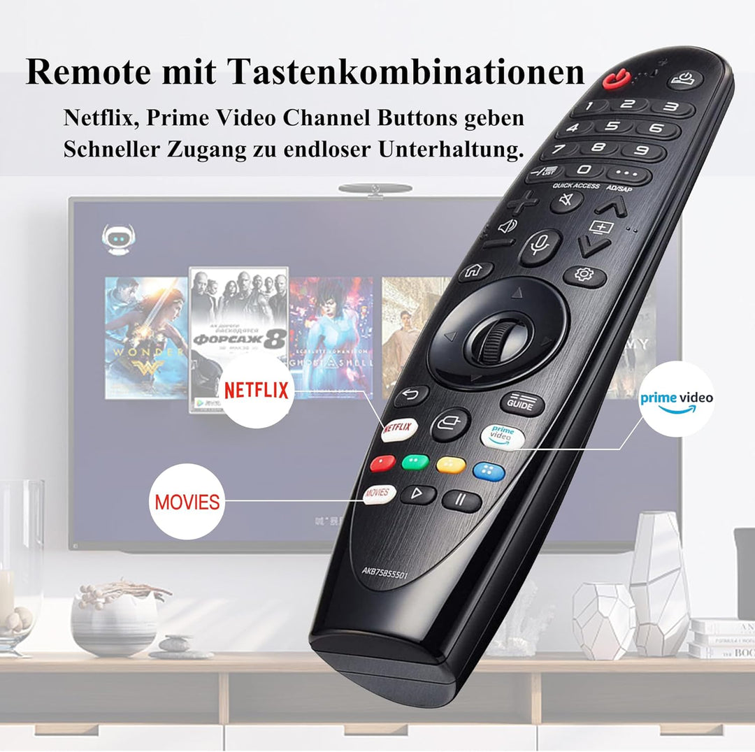 Ersatz Fernbedienung LG Magic Fernbedienung für LG AN-MR20GA AN-MR19BA AN-MR18BA Smart TV 4K Ultra U