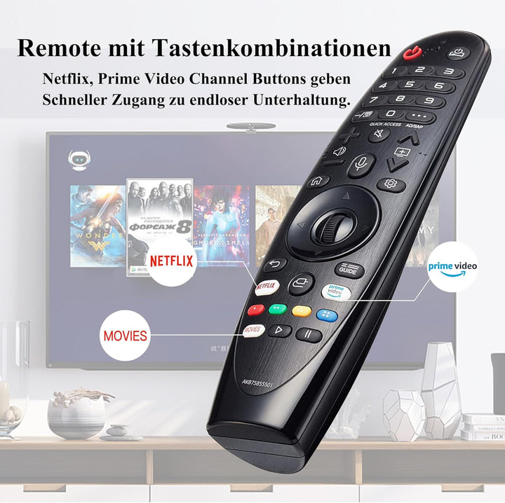 Ersatz Fernbedienung LG Magic Fernbedienung für LG AN-MR20GA AN-MR19BA AN-MR18BA Smart TV 4K Ultra U