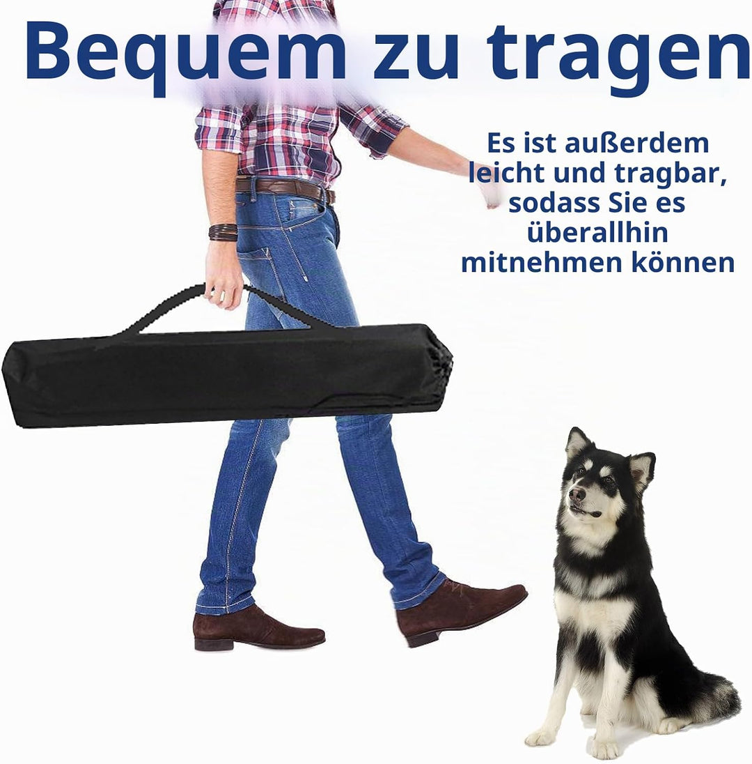 Agility-Trainingsset für Hunde, Hindernisset mit Slalomstangen, Hundesport-Ausrüstung, für Grosse un