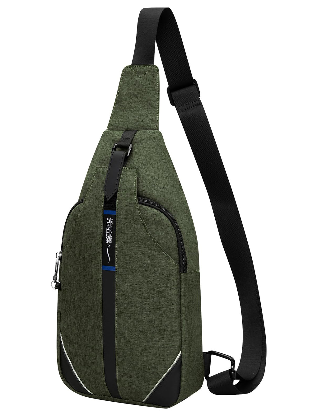 WATERFLY Anti-Diebstahl Sling Bag für Damen und Herren Brusttasche Hippie Crossbody Bag Multipurpose