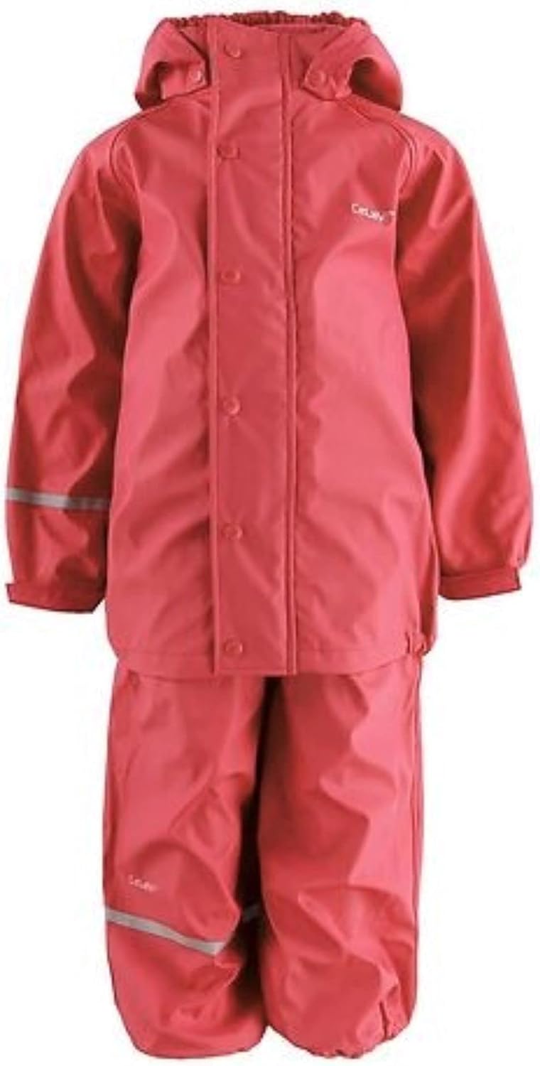 Celavi Unisex Basic Rainwear Set-Solid Pu Regenjacke 70 Baked Apple, 70 Baked Apple