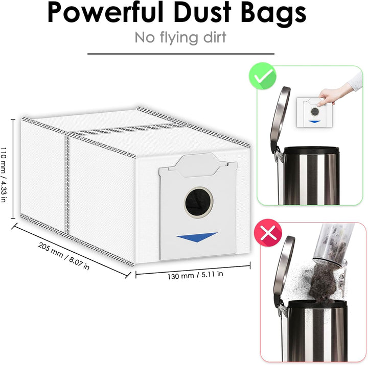 (15 Stück) N30 Pro Omni Ersatz staubbeutel für ECOVACS DEEBOT N30 Omni, N30 Pro Omni Roboter staubsa