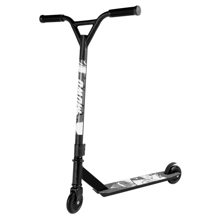 MUWO Halfpipe Stunt Scooter - Robuster Tretroller für Action und Tricks. Mit Rutschfester Trittfläch