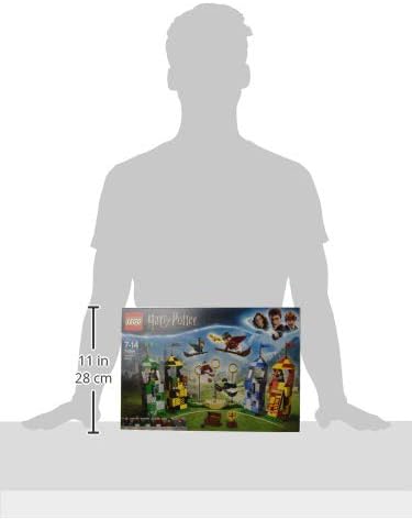 LEGO 75956 Harry Potter Quidditch Turnier Bauset, Gryffindor, Slytherin, Ravenclaw und Hufflepuff Tü