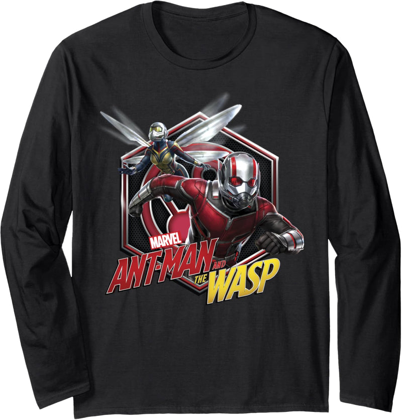 Marvel Ant-Man And The Wasp Hexagon Portrait Langarmshirt