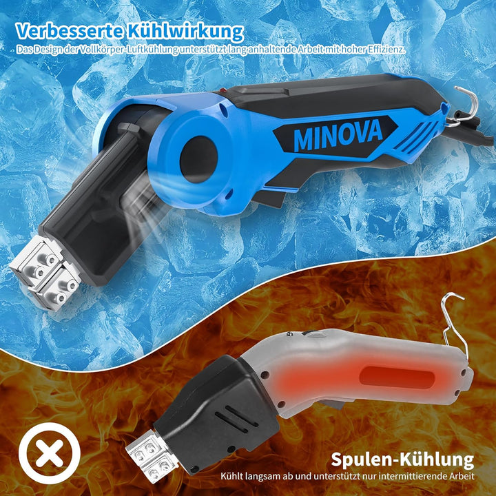 MINOVA Styroporschneider Drehbarer Elektrischer Heissdrahtschneider Schaumstoffschneidwerkzeugset Lu