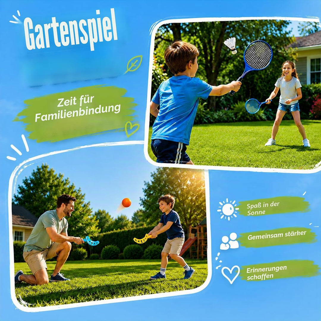 Outdoor Spiele für Kinderspiele 8-12, 6 in 1 Gartenspielzeug Kinderspiele Set, Wurfspiel Kinder mit