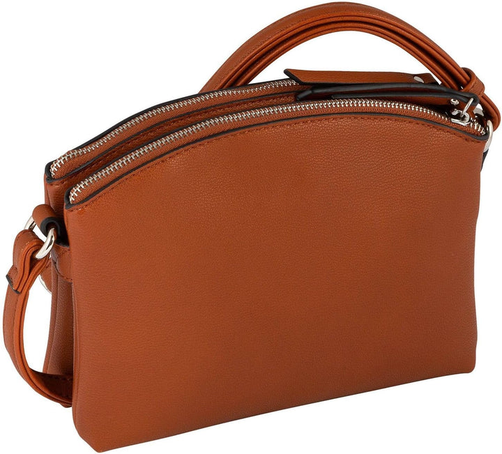 TOM TAILOR Damen Roma Shopper (2er Pack), Cognac