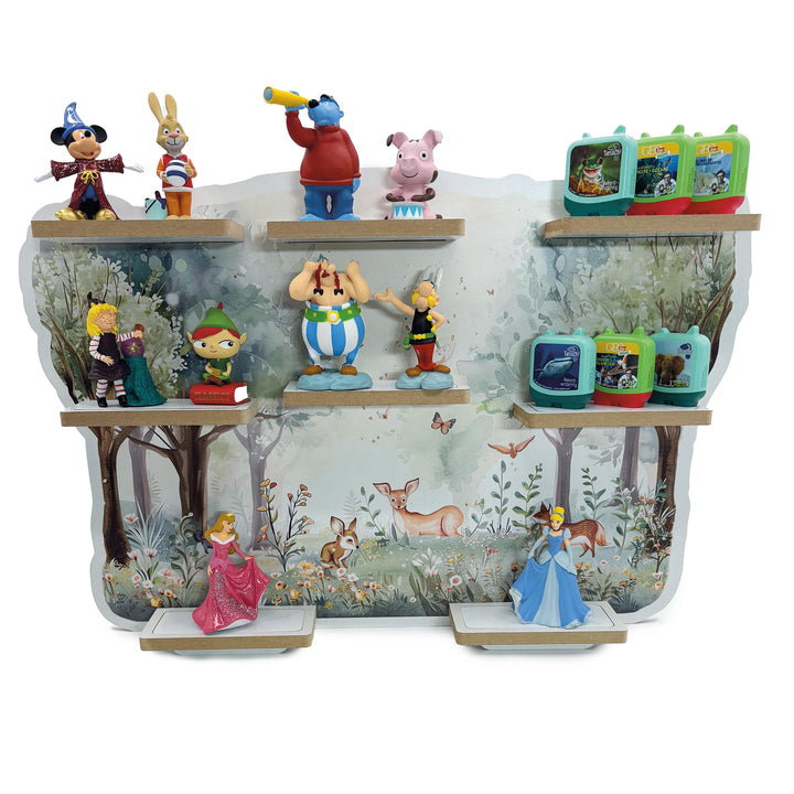 Smagnon Regal für die Toniebox und Tonie Figuren Motiv Ballon-Familie Kinderspielzeug (XXL Nebenrega