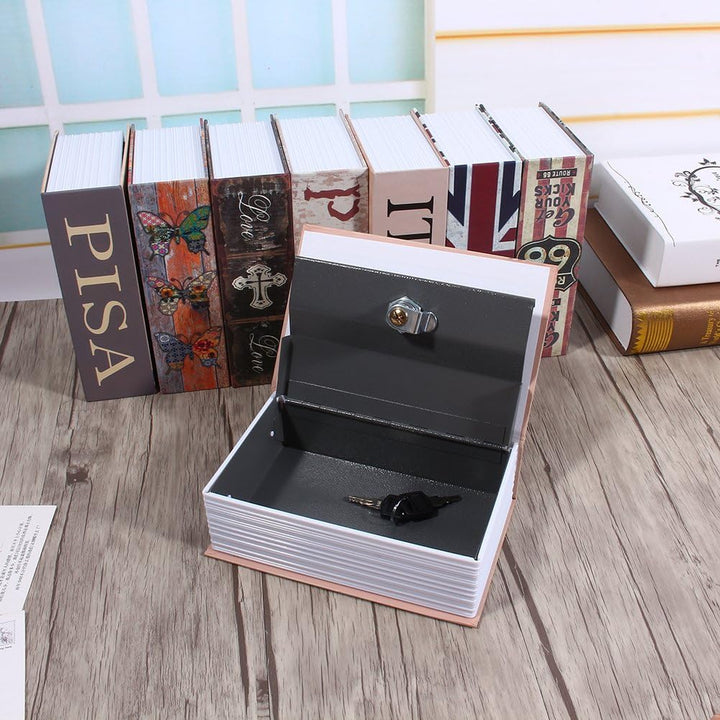 Buchtresor mit Schlüsselschloss, Geldkassetten Geldaufbewahrung – Home Dictionary Diversion Safe Loc