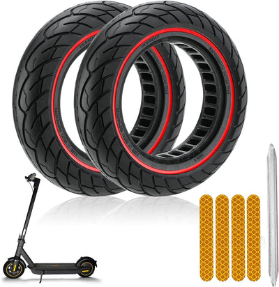 10x2.50 solid scooter reifen 10 zoll vollgummireifen 60/70-6,5 für Ninebot Max g30d 2 solid reifen e
