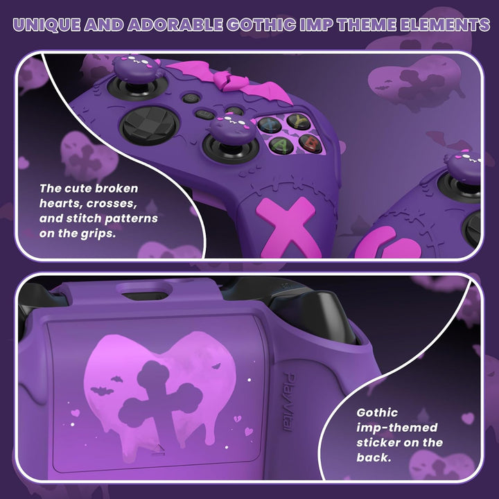 PlayVital Cute Silikon Hülle für Xbox Series X/S Controller,Anti-Rusche Schutzhülle Case Zubehör für