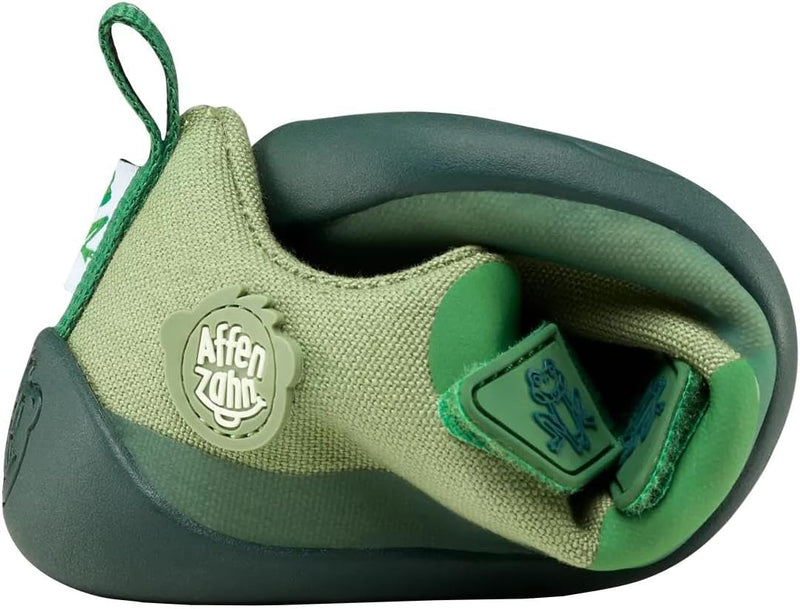 Affenzahn Barfussschuh Baumwolle Lucky Klettverschluss Vegan rutschfest Flexibel für den Sommer in G