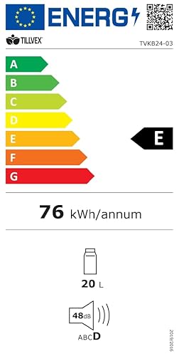 tillvex Kühlbox elektrisch 24L | Mini-Kühlschrank 230 V und 12 V für KFZ Auto Camping | kühlt & wärm