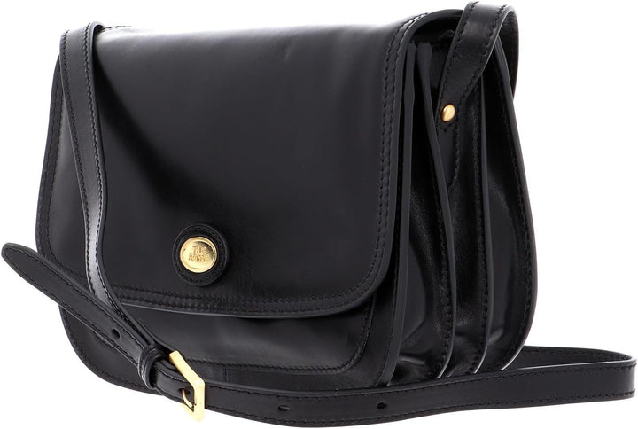 The Bridge Story Donna - Schultertasche Leder 27 cm Nero, Nero