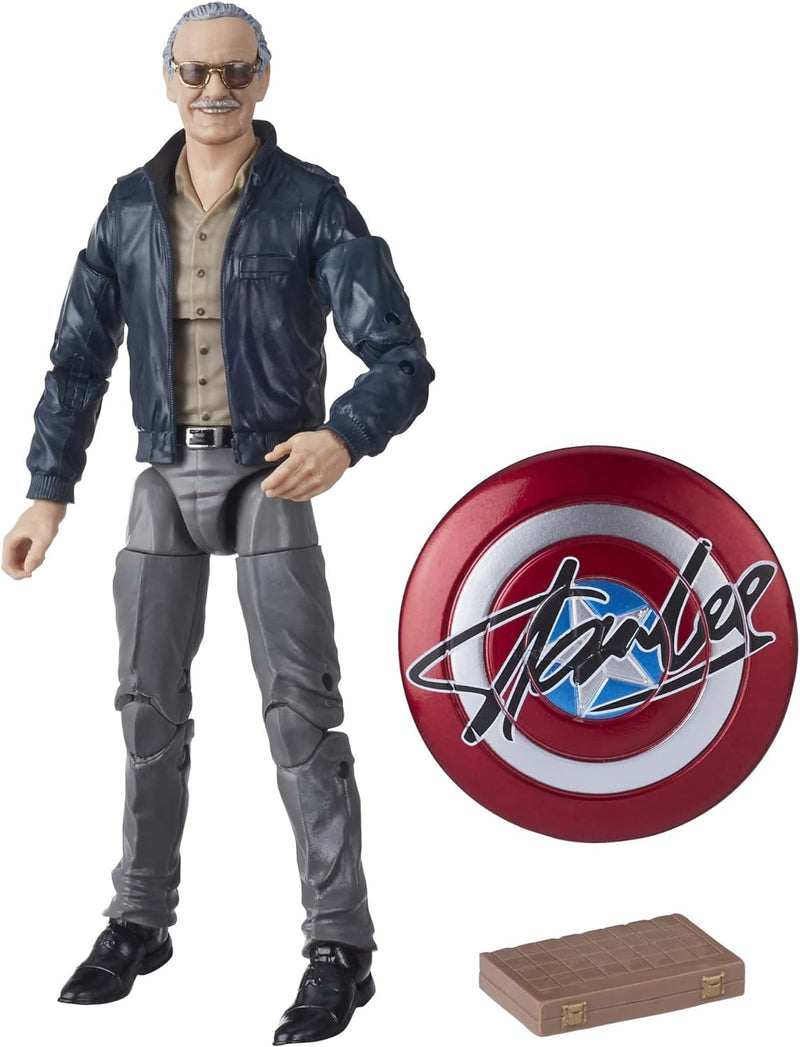 Hasbro Marvel Legends Series 15 cm grosse Stan Lee Action-Figur zu Marvel‘s The Avengers, enthält 2