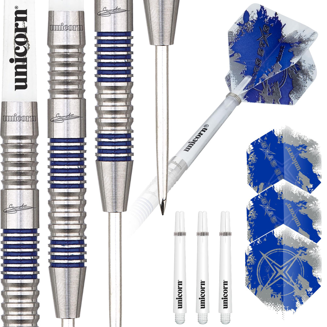 Unicorn Einhorn Herren Silber Star Gary Anderson 22 g Silber, 22 g Silber