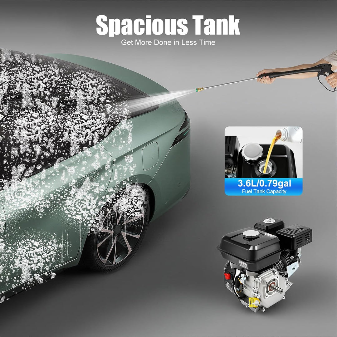 BJTDLLX 7.5 PS 210cc Benzinmotor Kartmotor Standmotor Antriebsmotor 4 Takt 3600 U/min Ersatzmotor 20