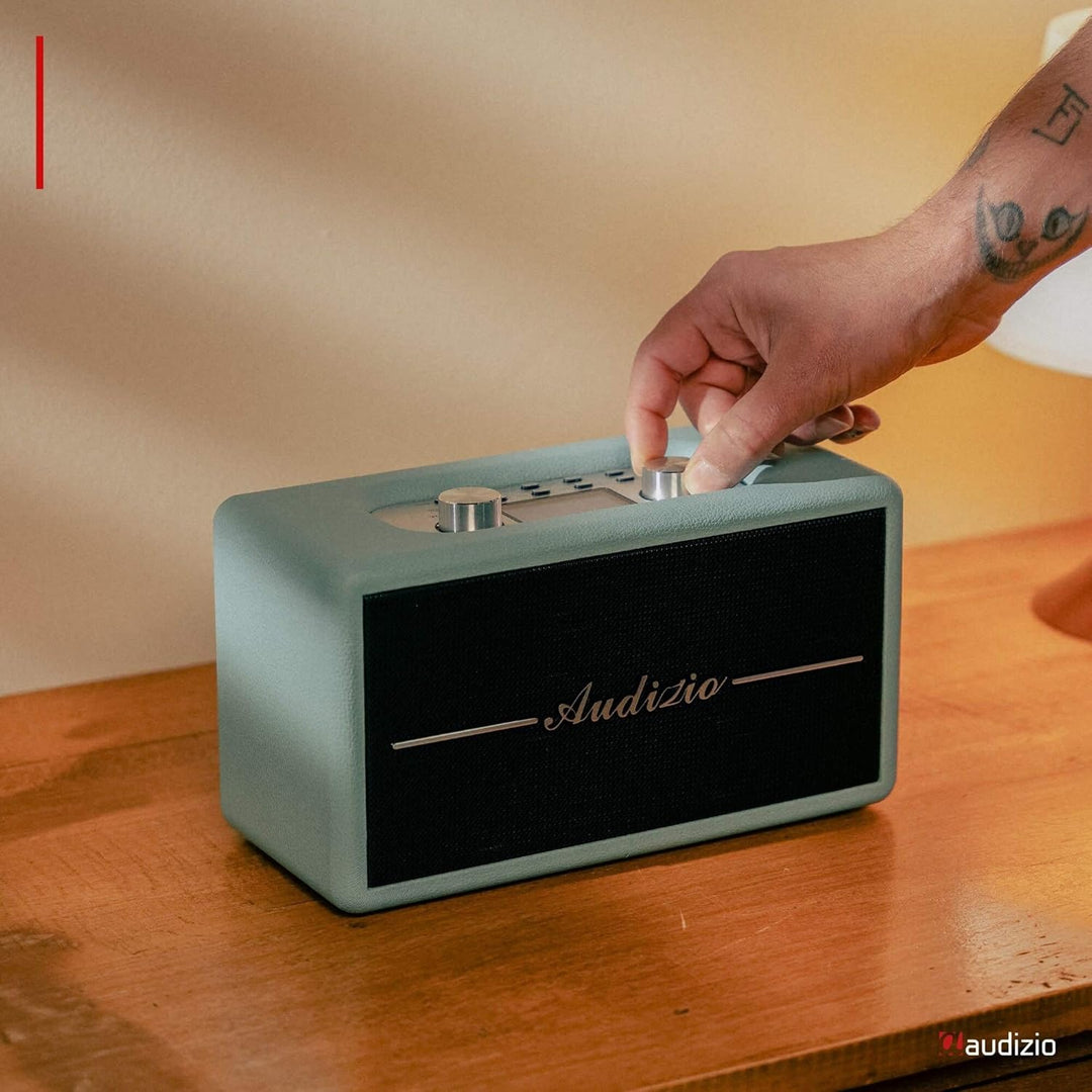Audizio Tune60, DAB Radio mit Bluetooth Lautsprecher, Fernbedienung, FM, 40 Watt, Batterie- Netzbetr