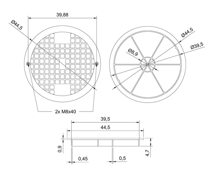 Drainagerohr Wellrohr DN400/1m KG Rohr 2x DN110 Drainageschacht Sickerschacht Deckel Hofablauf gewel