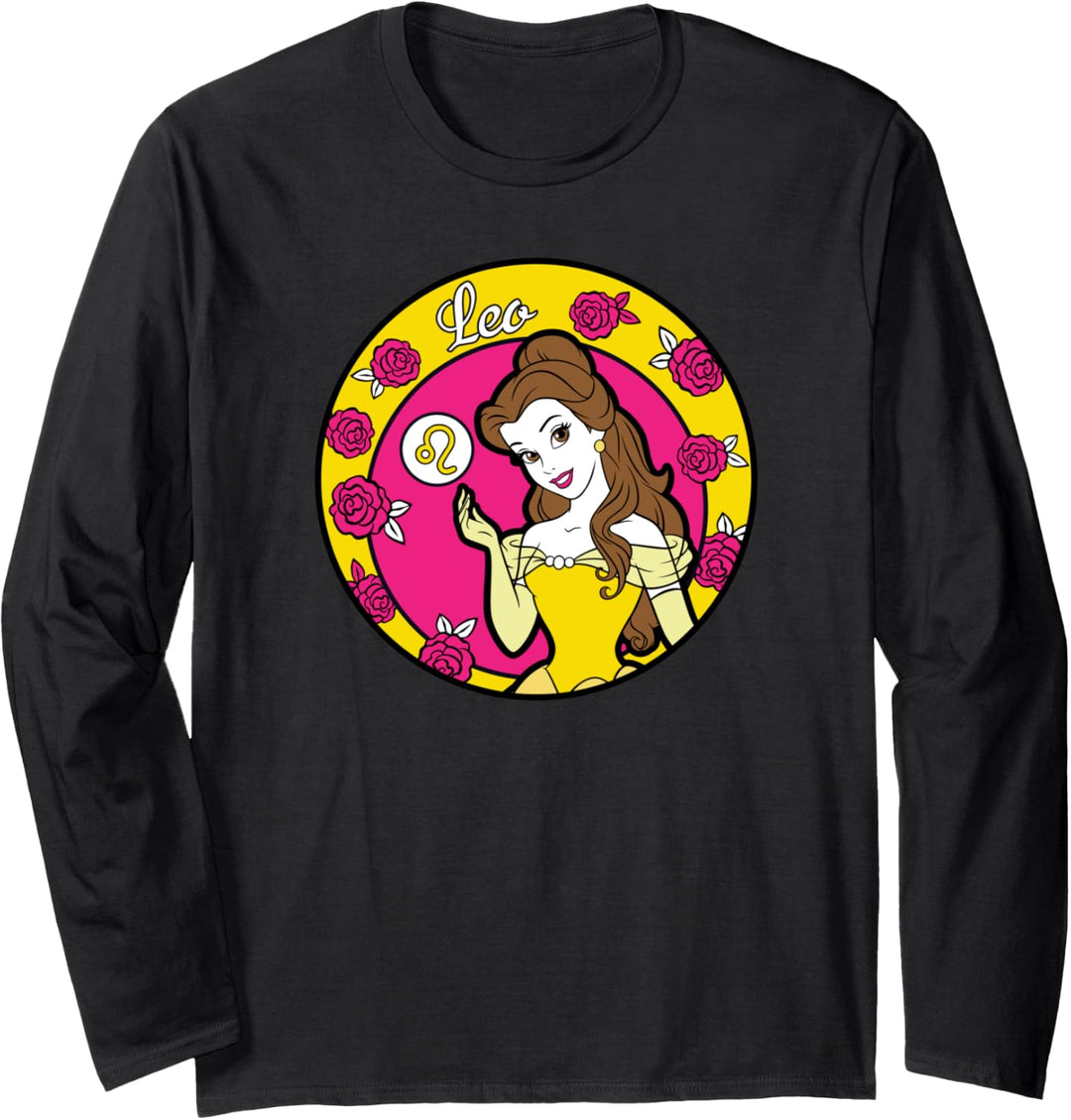 Disney Princess Belle Leo Zodiac Langarmshirt