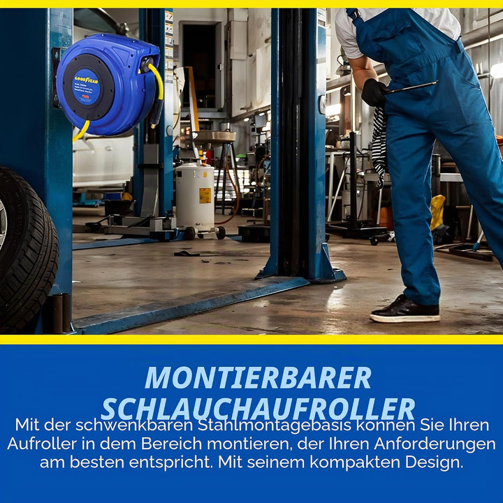 Goodyear retractable air compressor/wasserschlauchtrommel, max. 300psi (3/8 „x 65 ft) hybrid polymer