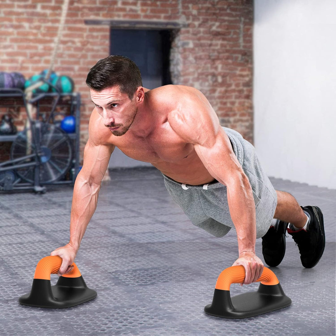 Kipika Liegestützgriffe, Push-up handles, Push-up bars aus Weichem Kunststoff, Anti-Rutsch-Polster a
