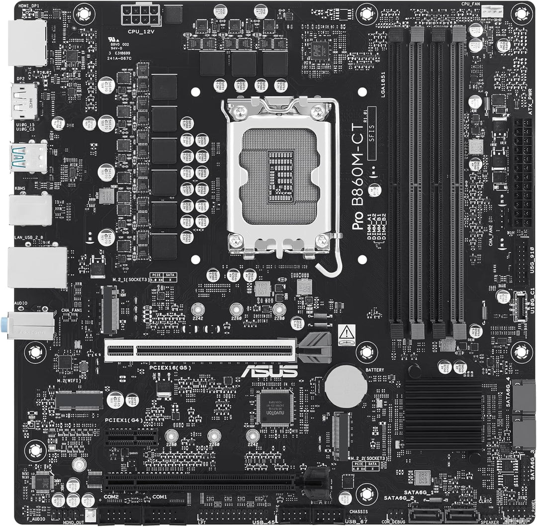 ASUS PRO B760M-CT-CSM Business Mainboard Sockel Intel LGA 1700 (mATX, CSM, Control Center Express, C