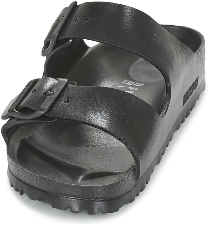 BIRKENSTOCK Herren Arizona Geöltes Leder Weit Pantoletten, 36 EU Schmal Schwarz