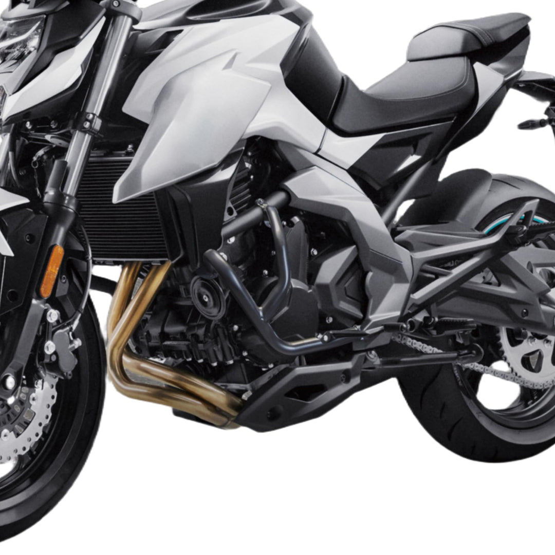 TAZGANTAX Motorrad-Motorschutz, Stahl-Sturzbügel, fallender Seitenschutz, kompatibel mit CFMOTO 400N