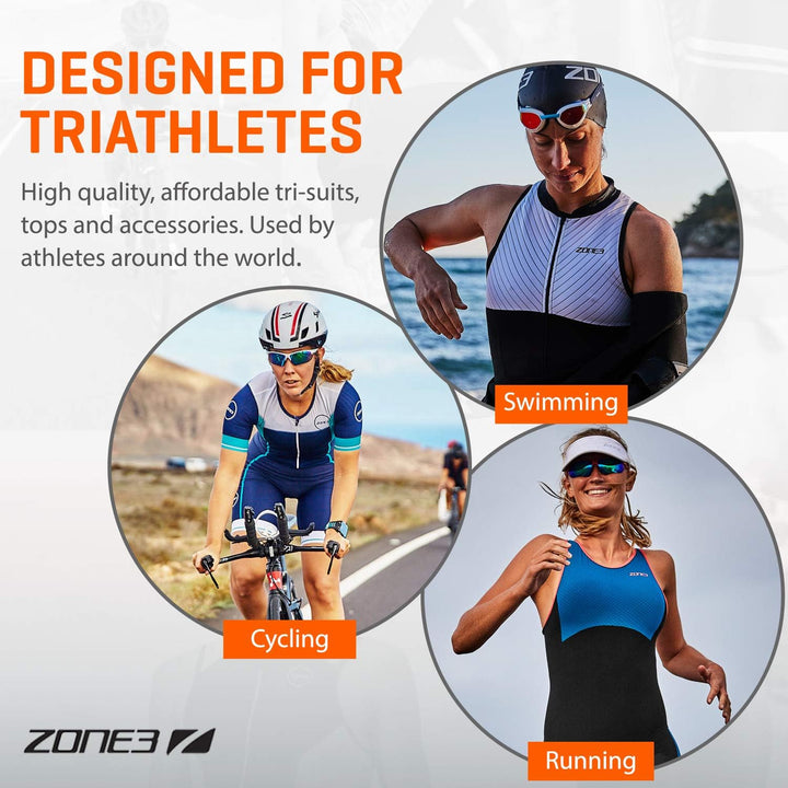ZONE3 Damen Activate Kurzarm Full Zip Trisuit, L