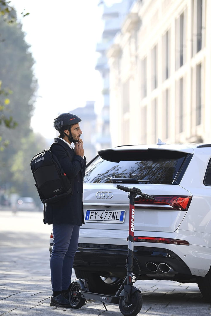 DUCATI, Urban Fahrrad und Scooter, Sportrucksack für Erwachsene, Schwarz, Einheitsgrösse