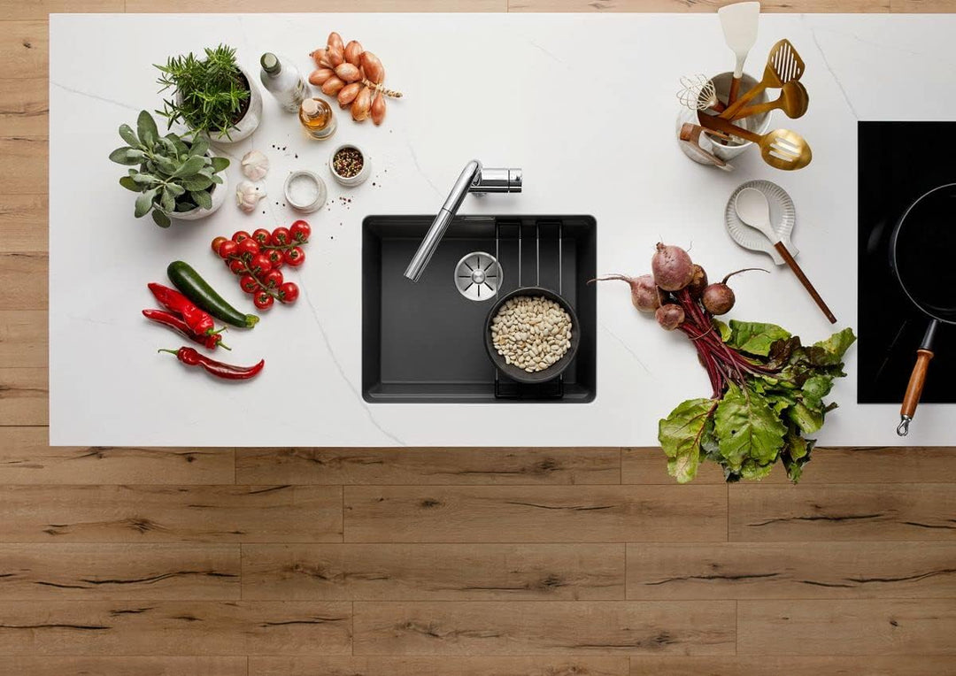 BLANCO ETAGON 500-U | SILGRANIT tartufo | Einbauart: Unterbau | ohne Ablauffernbedienung, mit Zubehö