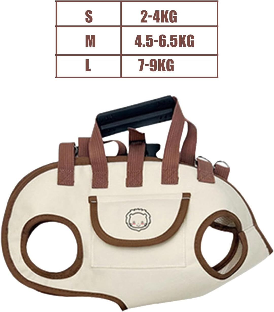 Hund Rucksack | Hunderucksack mit Einer Snacktasche,Tragbarer Haustiertragebeutel Verstellbarer Ausf
