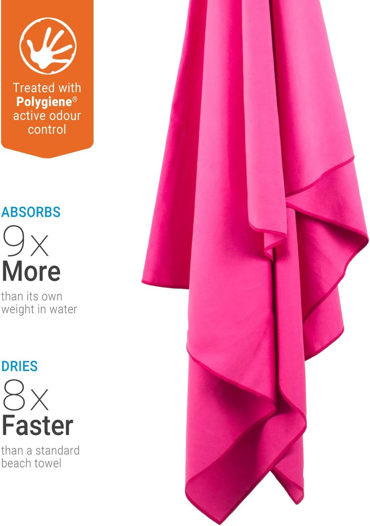 Lifeventure Soft Fibre, Quick Drying, Compact, Beach & Travel Towel, Size Giant, Pink Riesig Blau, R