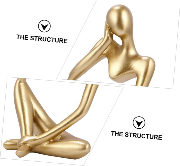 BESPORTBLE 1stk Abstrakte Figurenornamente Tischdekoration Mini-actionfiguren Kunstharz Skulptur Orn