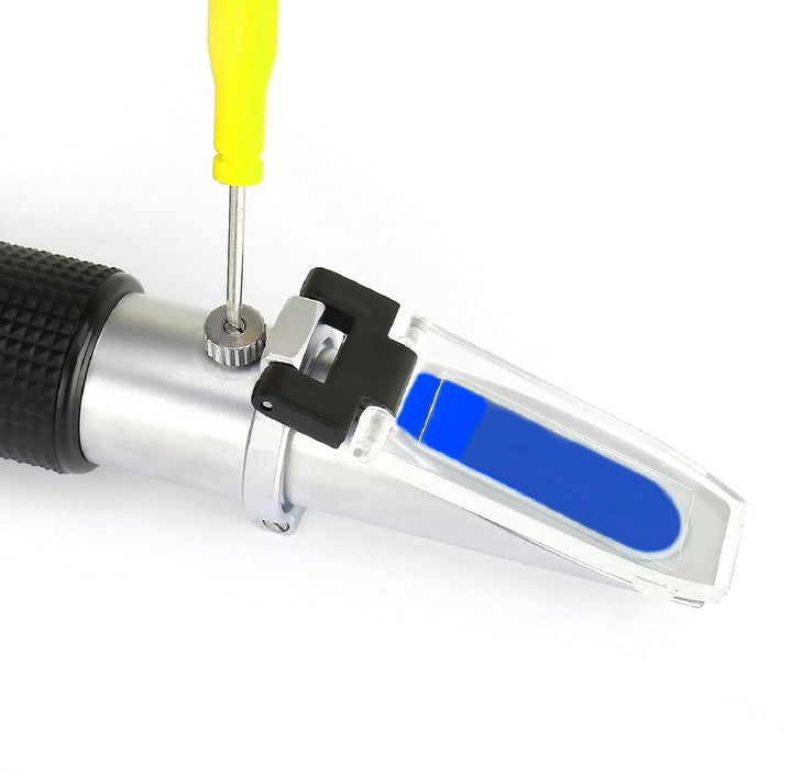 HHTEC Frostschutz Refraktometer 3-in-1 – Kühlmittel, Batterie &amp; AdBlue prüfen – KFZ Tester für Ethyl