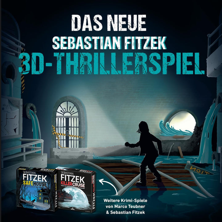 moses. Sebastian Fitzek Underground, innovatives 3D-Thriller-Spiel für Escape-Game Fans, kooperative