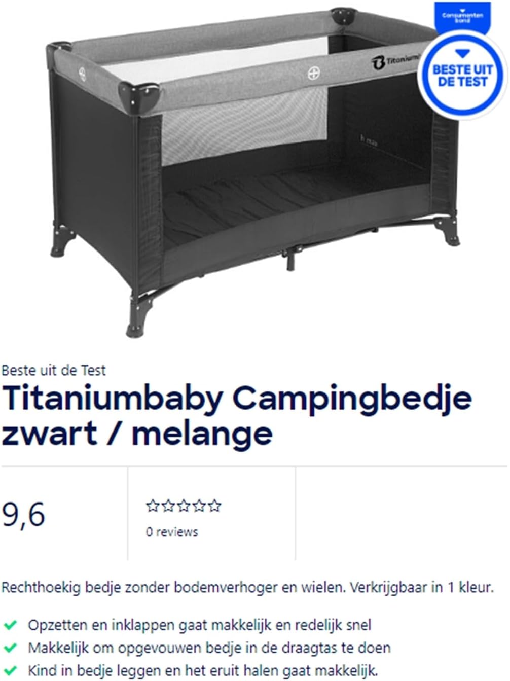 Reisebett Traveller für Babys und Kleinkinder bis 2 Jahre (max 15 kg)